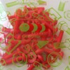 20 x Phillips Pan Head Screws Red Plastic Nuts &