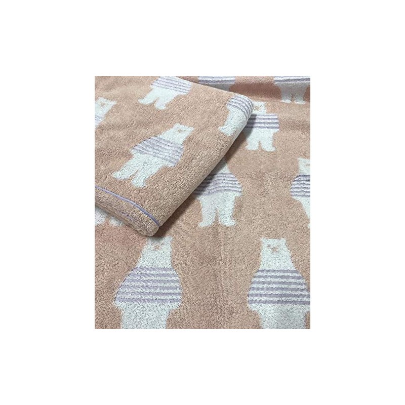Imabari Towel Gift Set Face Towel 1 Piece Border Bear