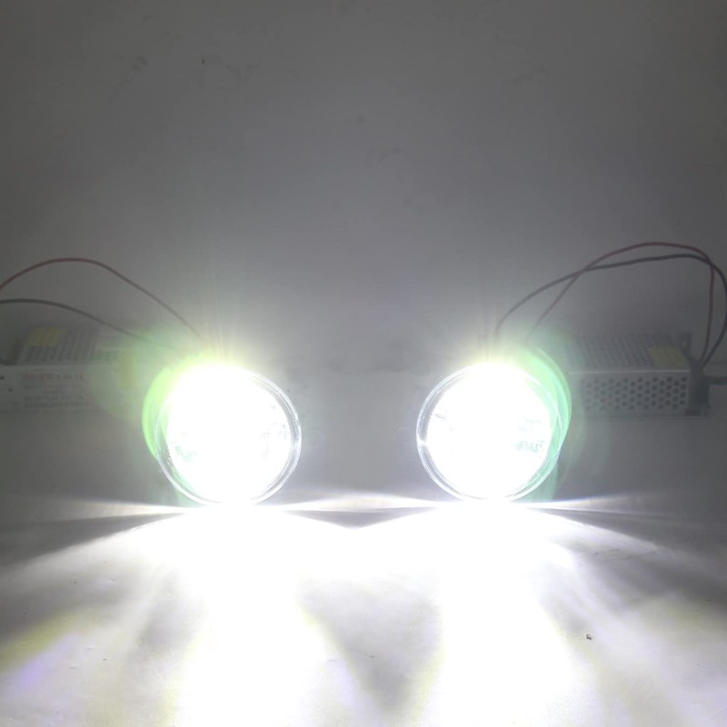 NP 2pcs Fog Light LED Headlight for R-enault M-egane 2/3