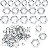 Hexagon Nuts M8 M10 M12 Galvanized Thin Nut Pitch Metric