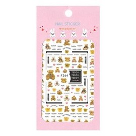 Nail Nara Character Nail Sticker Teddy264 (S6318778) / 캐릭터 네일스티커 테디264 (S6318778)