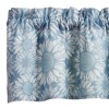 Enchanted Farmhouse Flower Window Valance Blue White 60" x 14"