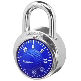 Master Lock 1506D Locker Combination Padlock, 1 Pack, Blue