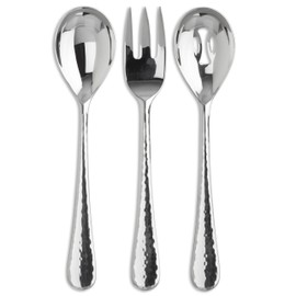 Ginkgo International Shimmer Stainless Steel Hostess Serving Set, 3-Piece
