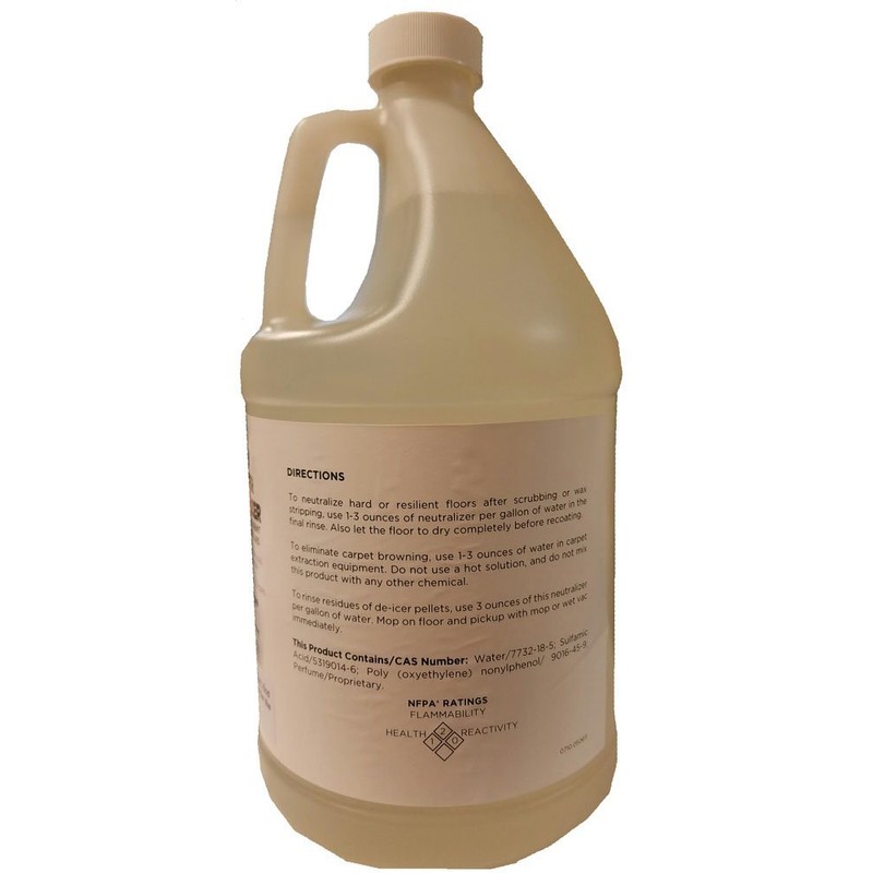 Floor Stripper Neutralizer for Maintenance of Hard and Resilient Floors