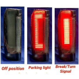 AFTP Brand FORD F150 F250 TRUCK BRONCO 1987-1996 SMOKE TAIL LIGHTS Built-In LED NEW
