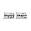 The Purple Tree Couple Pillow Cover (2 Pieces) - White