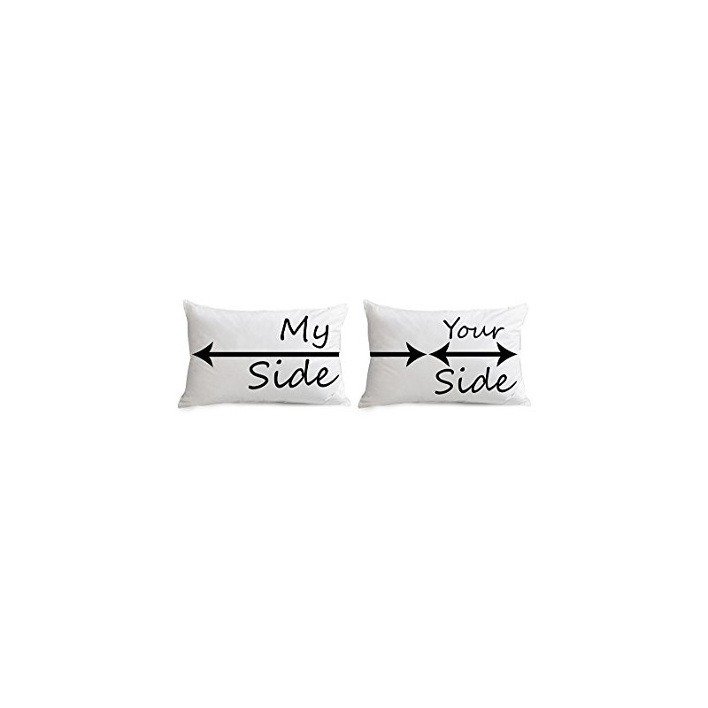 The Purple Tree Couple Pillow Cover (2 Pieces) - White