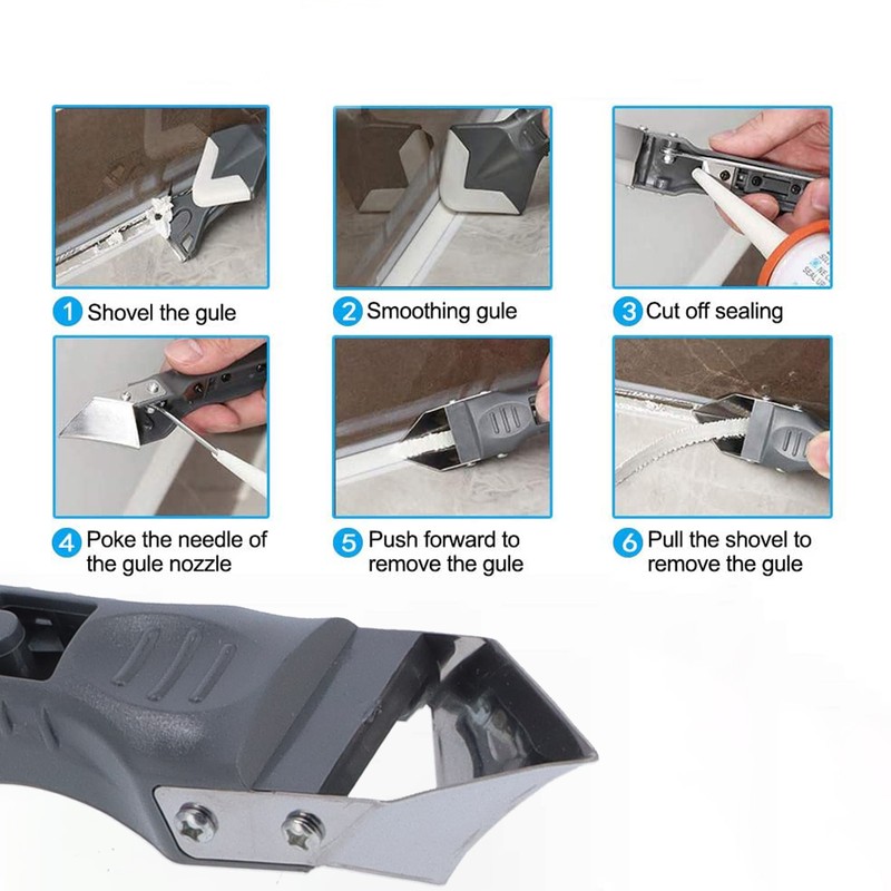 24Pcs Silicone Caulking Tools Caulk Nozzle Applicator Kit Reusable Sealant