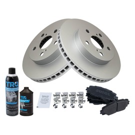 TRQ Front Brake Pad & Rotor Kit Compatible with 16-20 Toyota