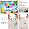 Happy Summerween Backdrop Spooky Skull Summer Beach Background