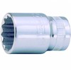 Bahco A7400DZ-17/32 Thin-Walled 3/8-Inch Bi-Hex Standard Length Socket, Silver, 17/32-Inch