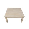 International Concepts Java Square Coffee Table Unfinished