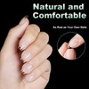 BlueZOO Extra Short Coffin Fake Nails Soft Gel Nail Tips,