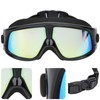 Electroplated Large Frame Swim Goggles Anti Fog Silicone Swimming High