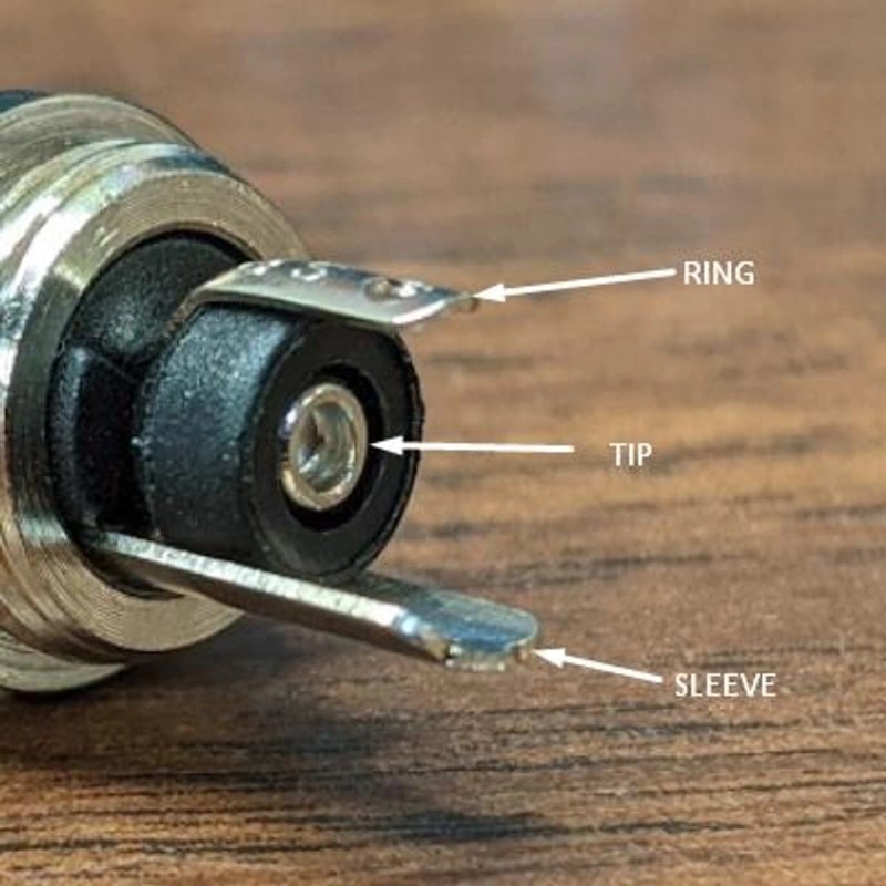 Squareplug SPS6-SBK Short Body 1/4" (6.35mm) TRS/Stereo Plug, Black