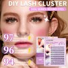 Lash Extension Kit, Lash Clusters 100pcs, D Curl Volume Eyelash