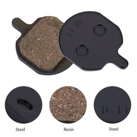 4pairs Bike Brake Pads, Mini Bicycle Brake Pads Resin Ebike Brake Pads Metal Smooth Braking Low Noise Cycling Pads Kit Disc Brake Pads for Hayes Sole Mx2/3/4/5 Cx5 Gx-C Gx2