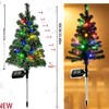 35 inch Solar Christmas Trees Garden Stake Lights Outside with