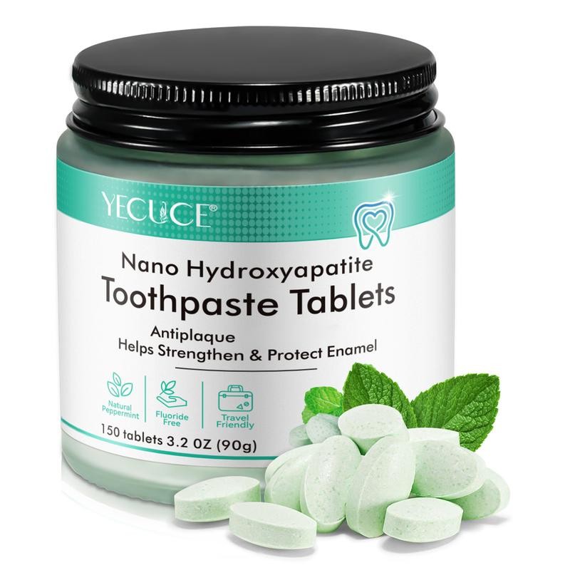 Yecuce Non Fluoride, Hydroxyapatite,Whitening Toothpaste -Freshens Breath, FightsPlaque-CocoMint Jasmine Neem,