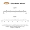 OLV Gold Industrial Curtain Rods for Windows 48 to 84