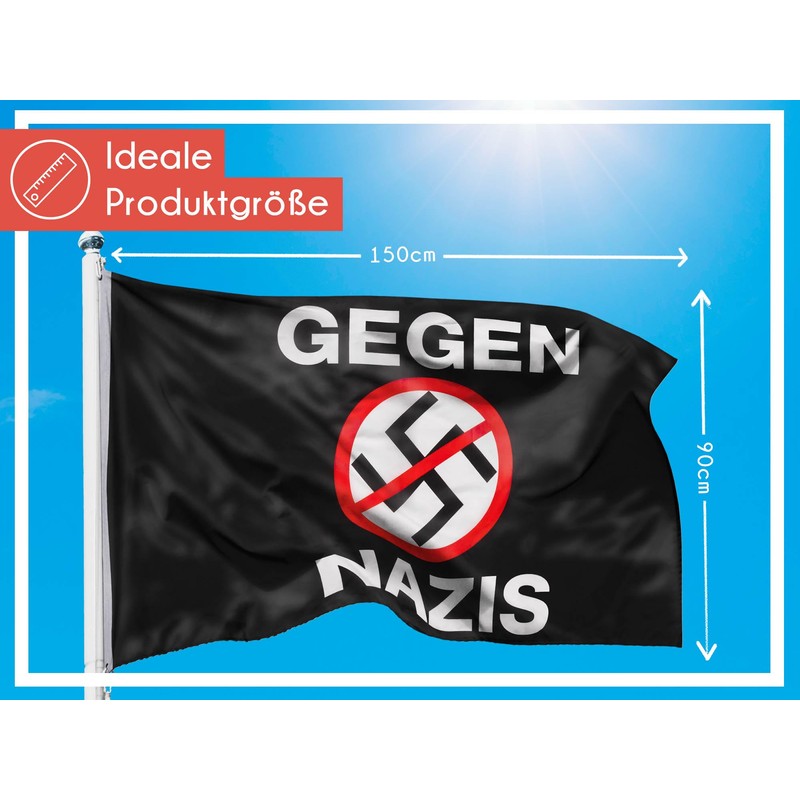 PHENO FLAGS Flag Against s – 90 x 150 cm