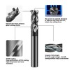AYCHOLIZ 3/16" Carbide End Mill Bits Set for Alloy &