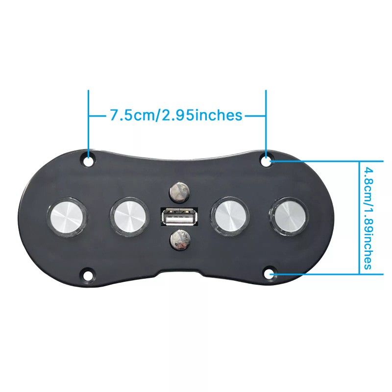Mulin 6 Button Switch Controller Model MLSK46-F with USB for