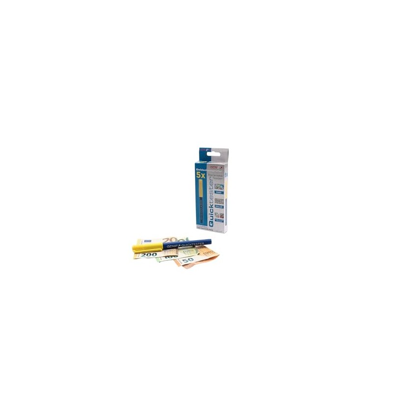 GENIE 5 x Quicktester Banknote Detector Pen (Uncomplicated Counterfeit Protection)