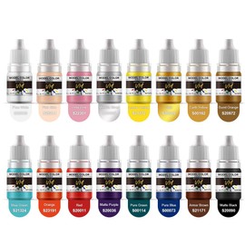 VM Eco-Friendly Pigments Miniature Paint Set Speed paints Skin Tones Color High color density Paints For All Resin,Metal and Plastic Models Brush Acrylic Colors 16 bottles x 5ml (Basic Color Set)