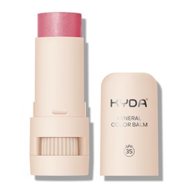 Mineral Color Balm, SPF 35 Multi Color Stick for Lips, Cheeks& Eyes, Blendable Creamy Lightweight Formula, Buildable Shimmer Finish, Multiuse Makeup Stick, Pink