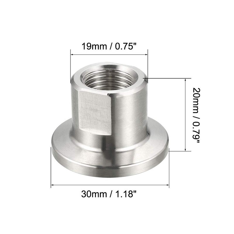 sourcing map Pipe Fitting KF16 Female Threaded 1/4 PT to