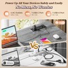 PRAISUN 43.3" Small Computer Desk with Power Outlets and USB-C