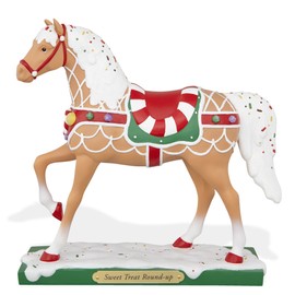 Trail of Painted Ponies Sweet Treat Round Up Christmas Horse Figurine 4046335