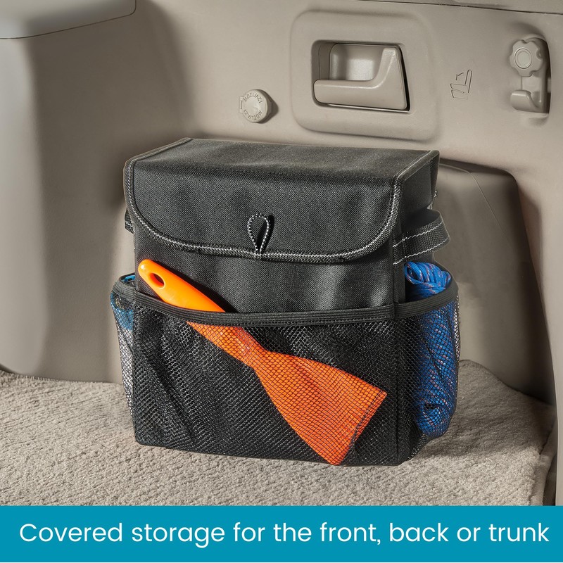 High Road Car Storage Organizer with Lid, Multipurpose Back or