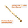 sourcing map 10pcs 100-120 Grits Diamond Grinding Bit 4mm Ball