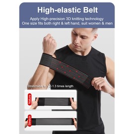 SUJAYU 2 Pack Wrist Brace Wrist Straps for Weightlifting, Wrist Wraps Lifting Straps Wrist Brace for Working Out Gym Accessories for Men & Women