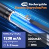 HARDELL Engraving Pen, Cordless Engraving Tool with 37000RPM, USB Rechargeable