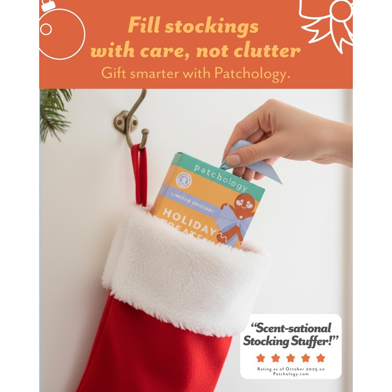 Patchology Holiday Treats Gingerbread Under Eye Patches Gift Set -