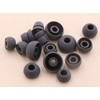 JNSA 16pcs Grey Replacement Silicone Eartips Earbuds Eargels for Beats