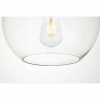 METRO LIGHT Hanging Single Clear Glass Globe Shade Ceiling Pendant