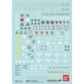 Bandai Hobby - Gundam Unicorn - #107 GD-107 Mobile Suit Gundam UC 1, Bandai Spirits Water-Slide Decals