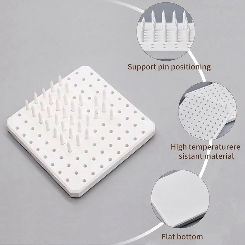Mecerypt Kiln Stilts Support Nails Pottery Firing Mat High Temperatures