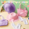 Zhanmai 6 Pcs Girls Tea Party Play Set Bow Tea