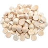 200pcs Half Wood Balls Unfinished Natural Half Ball Split Wood