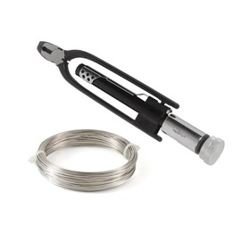 MOTO4U 6インチ リバーシブルワイヤツイスタープライヤー 50フィート ステンレススチール安全ワイヤー付き 安全ワイヤープライヤー 左右ツイスト、サイドカッター&鋸歯状ジョー付き 車両機械および航空機用