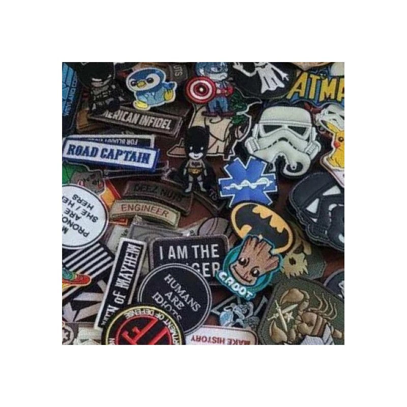 V. President V. President Biker Title Rank Tag Embroidered Iron