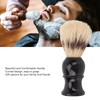 Shaving Brush, Portable Hair Brush, Black Curved Handle, Foaming Beard