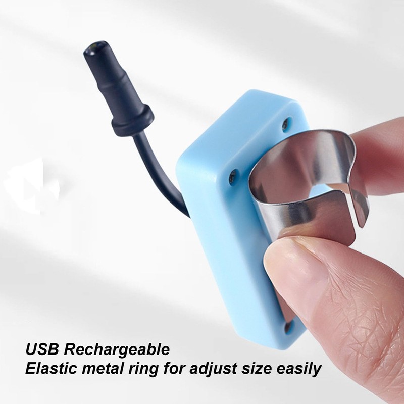 耳洗浄サムライト、USB充電式ウェアラブル耳洗浄ランプ、耳垢除去用の3つの明るさギア付き