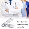 YongXiangPeng Medical Protractor,8.5in Goniometer Plastic Ruler,Professional 360 Degree Multi-ruler GoniometerAngle